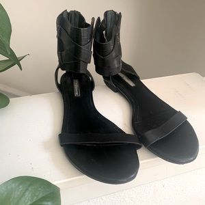 BCBGeneration, Black Bandage Sandals